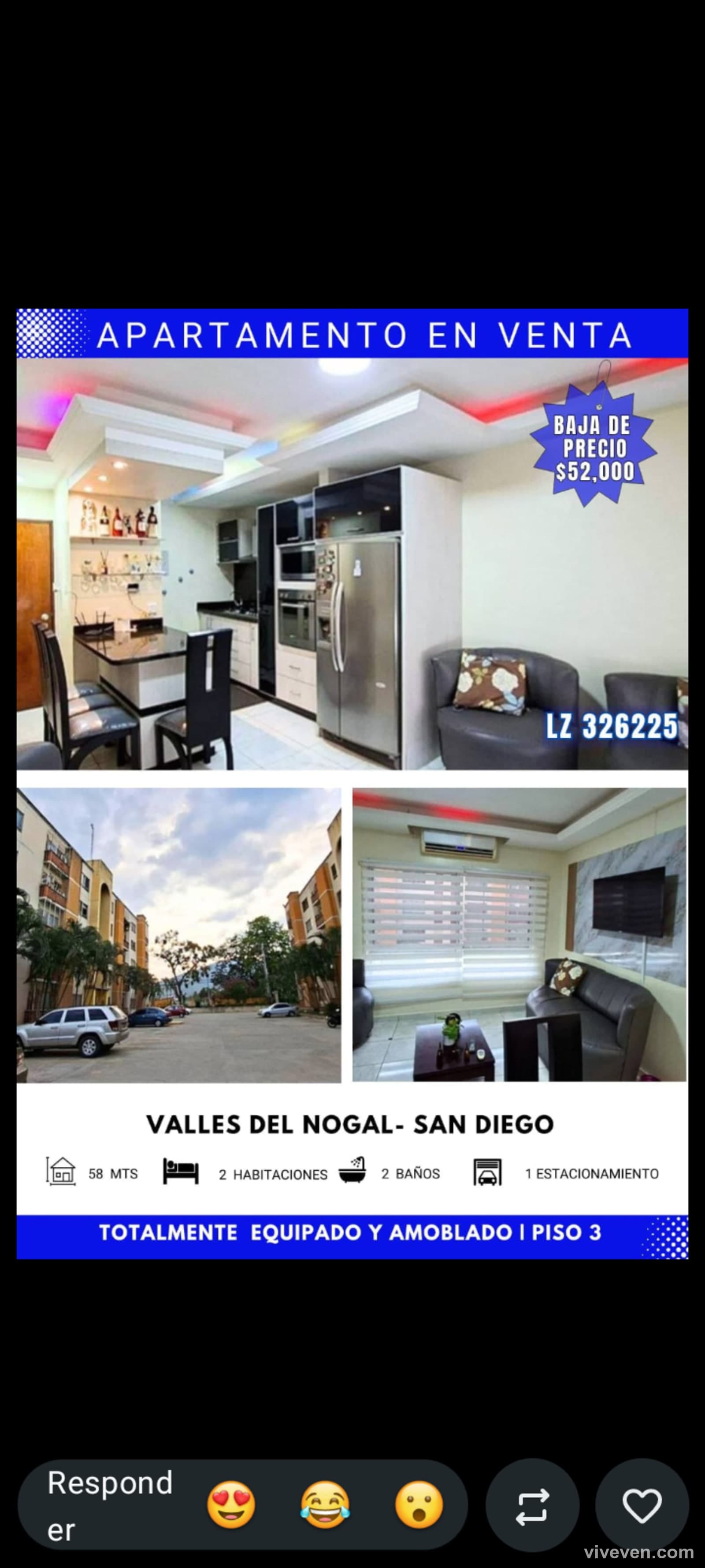 Apartamento en venta en San Diego, Carabobo