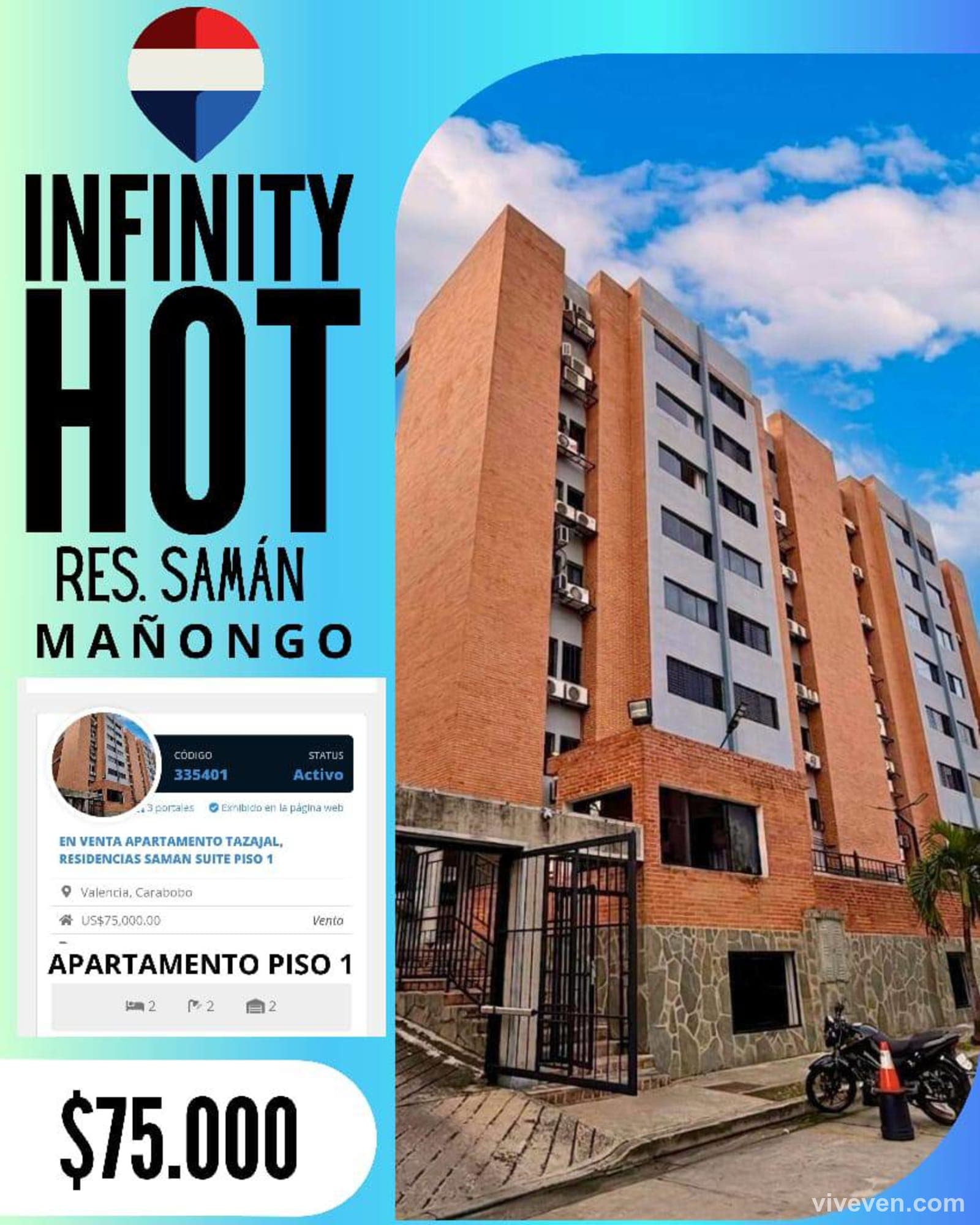 Apartamento en venta en Urb el saman tazajal, Carabobo