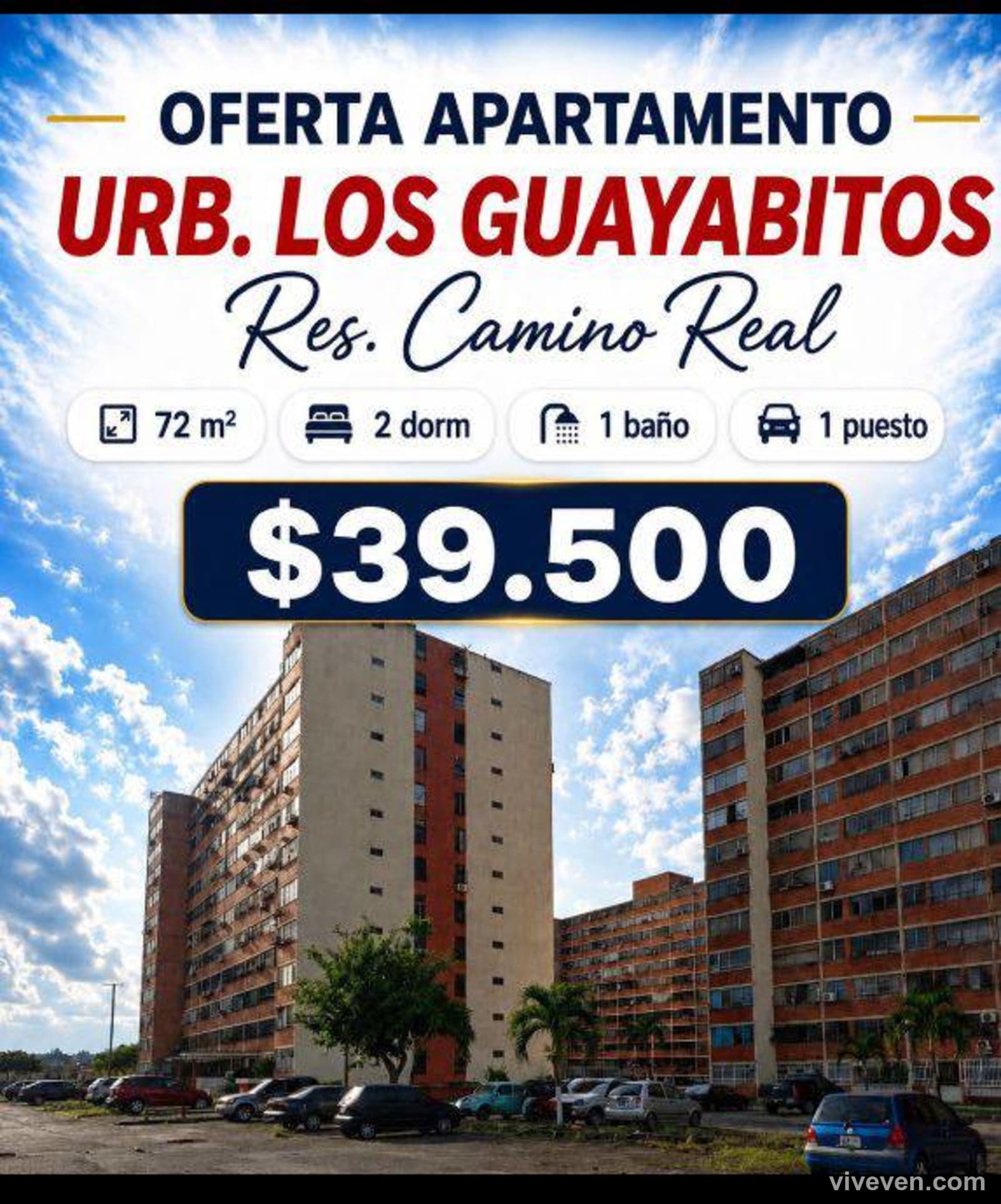 Apartamento en venta en Los guayabitos resd. camino real, Zulia