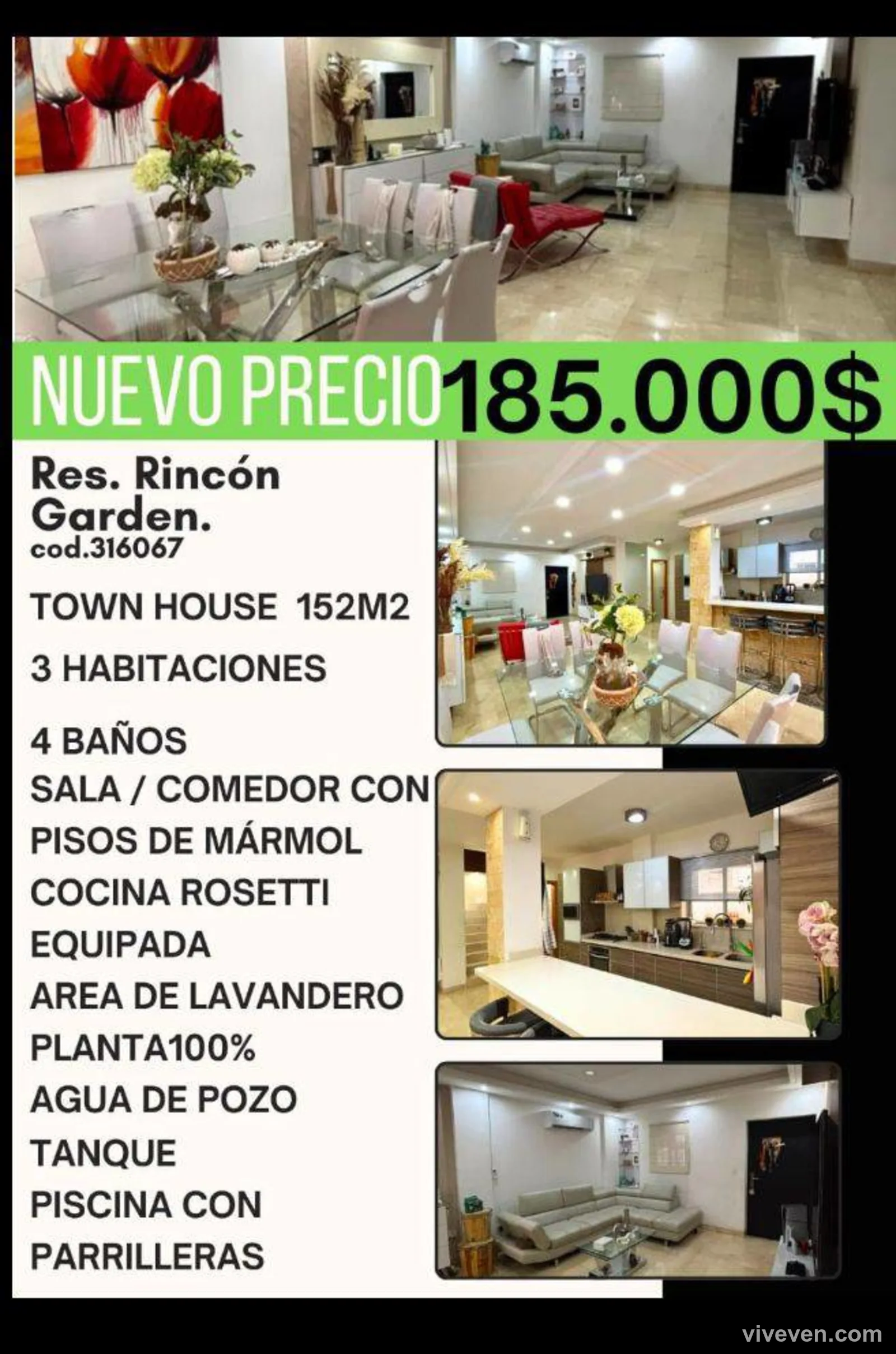 Casa en venta en Res. Rincón garden, Carabobo